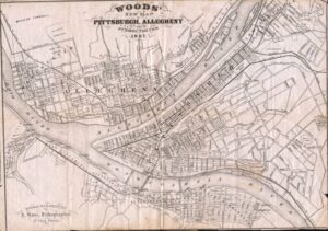 1867 Map of Pittsburgh