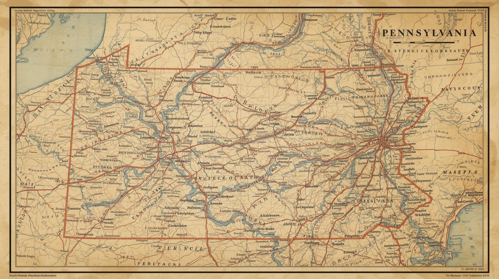 Vintage Photo of Pennsylvania