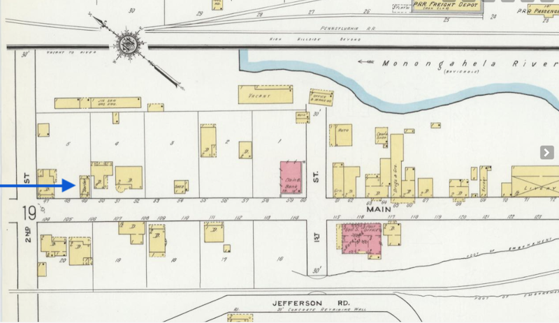 Benjamin Roseberry Barber Shop Sanborn Fire Map 